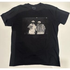 The Notorious B.I.G. and Puff Daddy P. Diddy Graphic T-Shirt Black Size XL